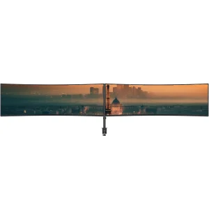 2 écrans oled 49 pouces wide avec 1 support horizontal extrême