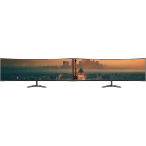 2 écrans oled 49 pouces wide avec 2 supports horizontal extrême