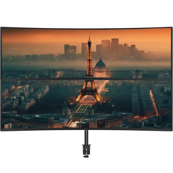 2 écrans oled 49 pouces wide avec 1 support vertical extrême
